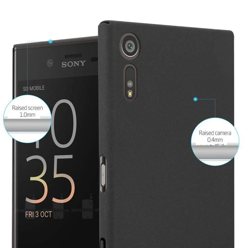 Cadorabo Hülle kompatibel mit Sony Xperia XZ / XZs Hard Case Schutzhülle in Frosted Optik gegen Kratzer und Stöße