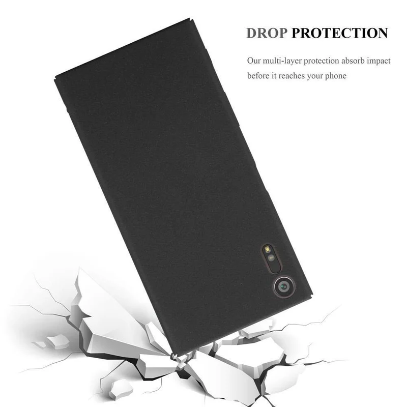 Cadorabo Hülle kompatibel mit Sony Xperia XZ / XZs Hard Case Schutzhülle in Frosted Optik gegen Kratzer und Stöße