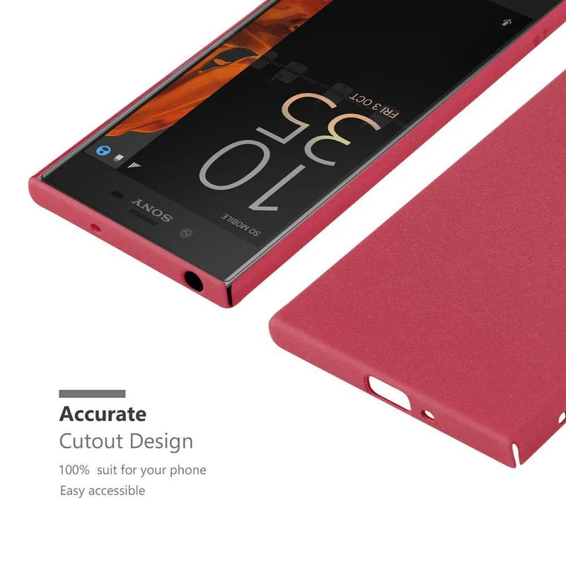 Cadorabo Hülle kompatibel mit Sony Xperia XZ / XZs Hard Case Schutzhülle in Frosted Optik gegen Kratzer und Stöße