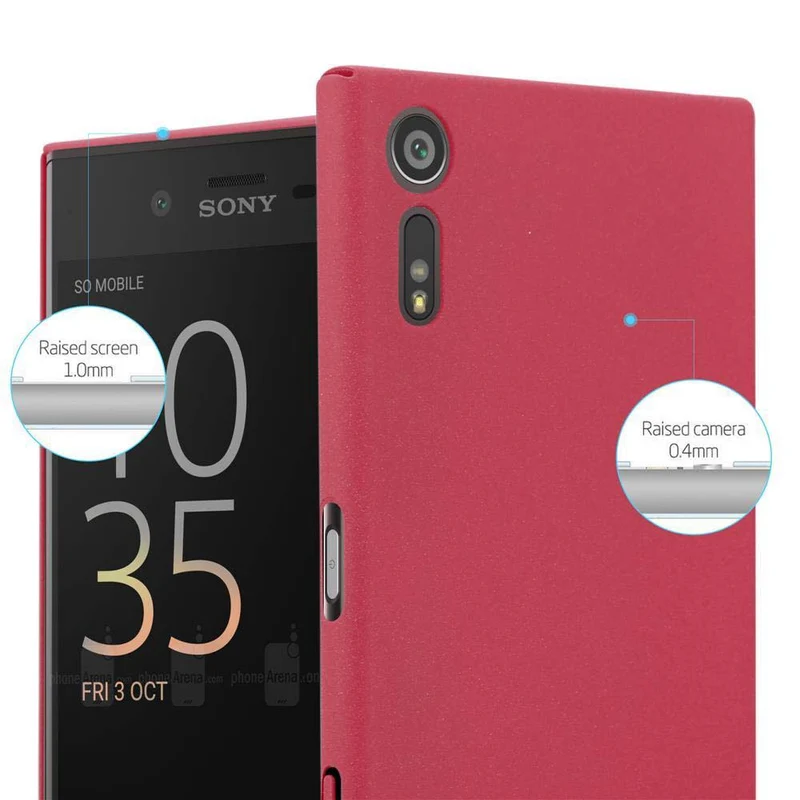 Cadorabo Hülle kompatibel mit Sony Xperia XZ / XZs Hard Case Schutzhülle in Frosted Optik gegen Kratzer und Stöße