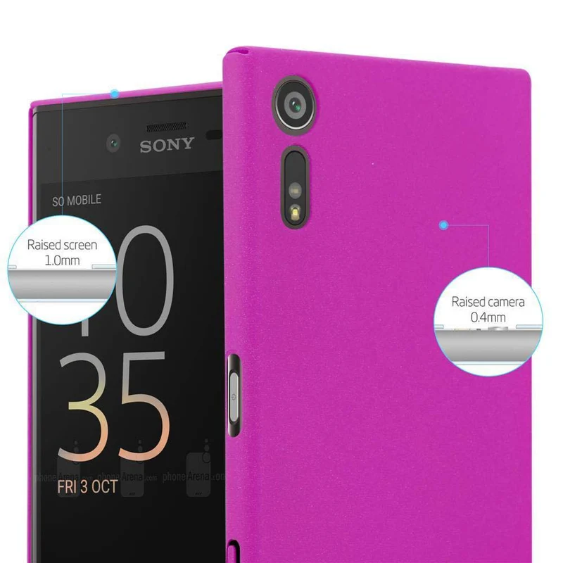 Cadorabo Hülle kompatibel mit Sony Xperia XZ / XZs Hard Case Schutzhülle in Frosted Optik gegen Kratzer und Stöße
