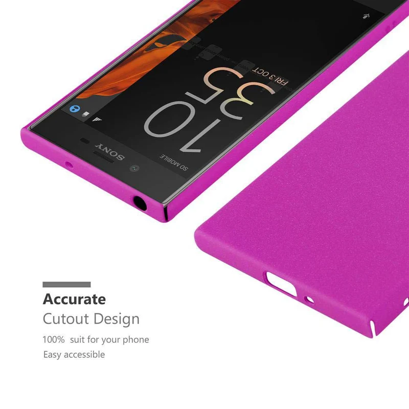 Cadorabo Hülle kompatibel mit Sony Xperia XZ / XZs Hard Case Schutzhülle in Frosted Optik gegen Kratzer und Stöße