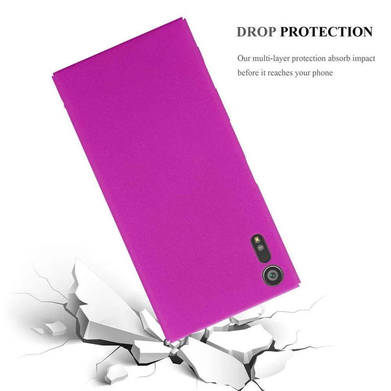 Cadorabo Hülle kompatibel mit Sony Xperia XZ / XZs Hard Case Schutzhülle in Frosted Optik gegen Kratzer und Stöße
