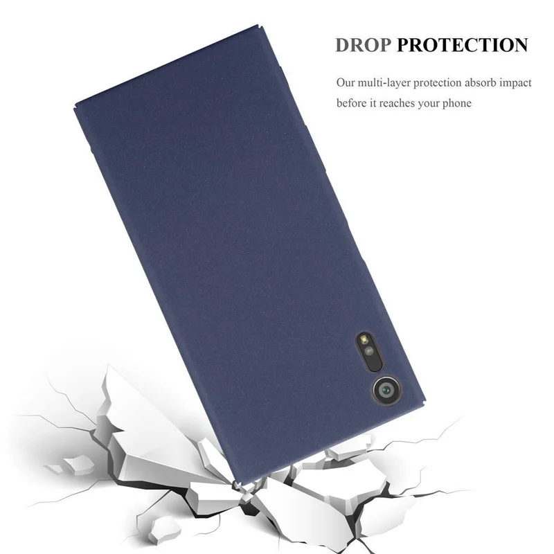 Cadorabo Hülle kompatibel mit Sony Xperia XZ / XZs Hard Case Schutzhülle in Frosted Optik gegen Kratzer und Stöße