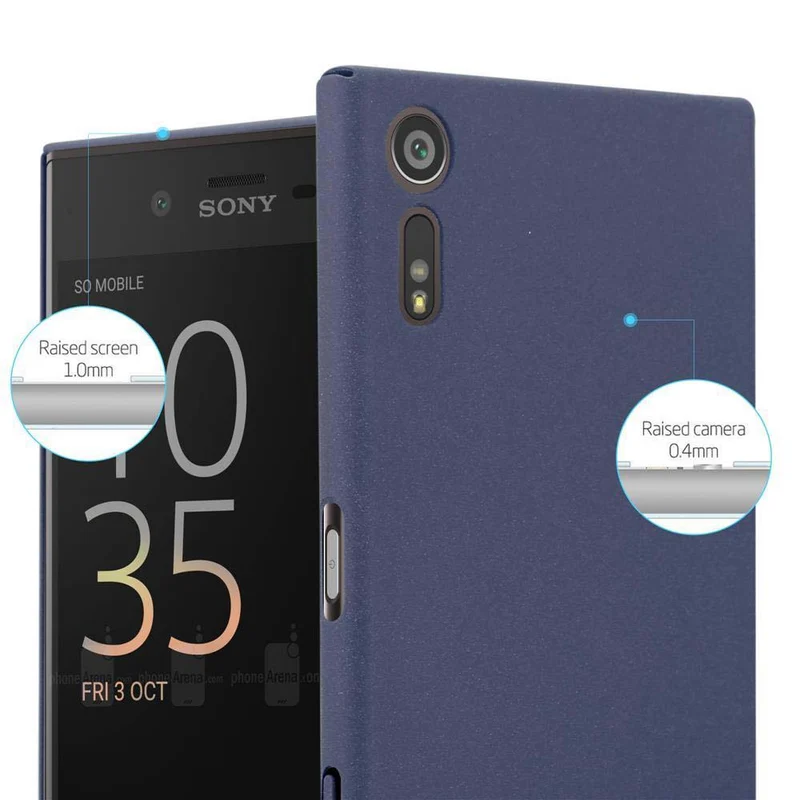 Cadorabo Hülle kompatibel mit Sony Xperia XZ / XZs Hard Case Schutzhülle in Frosted Optik gegen Kratzer und Stöße