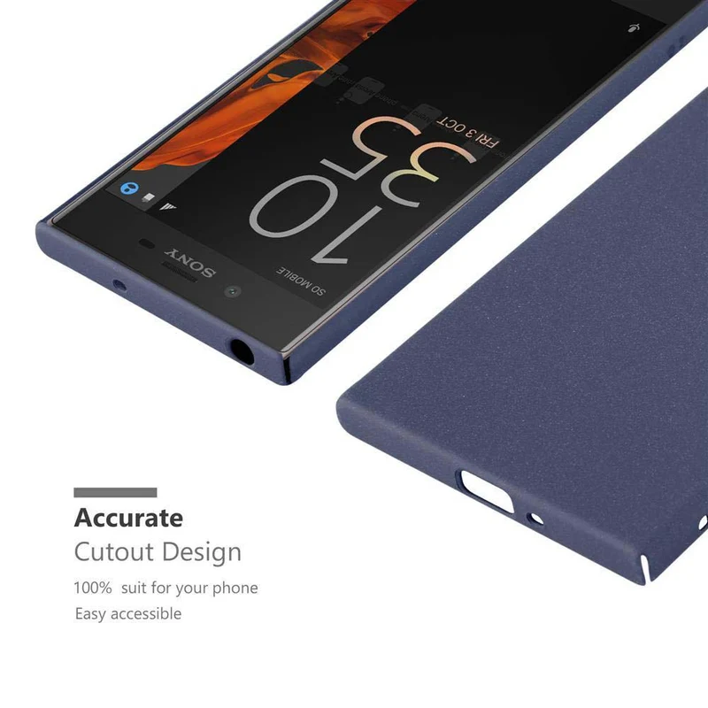 Cadorabo Hülle kompatibel mit Sony Xperia XZ / XZs Hard Case Schutzhülle in Frosted Optik gegen Kratzer und Stöße