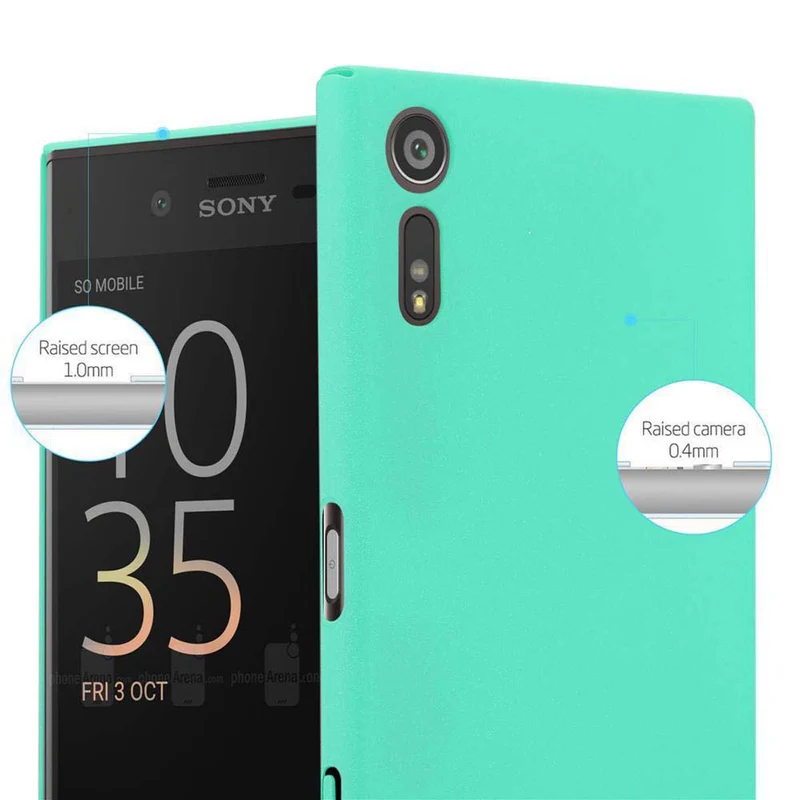 Cadorabo Hülle kompatibel mit Sony Xperia XZ / XZs Hard Case Schutzhülle in Frosted Optik gegen Kratzer und Stöße