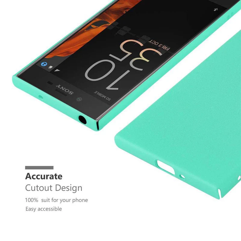 Cadorabo Hülle kompatibel mit Sony Xperia XZ / XZs Hard Case Schutzhülle in Frosted Optik gegen Kratzer und Stöße