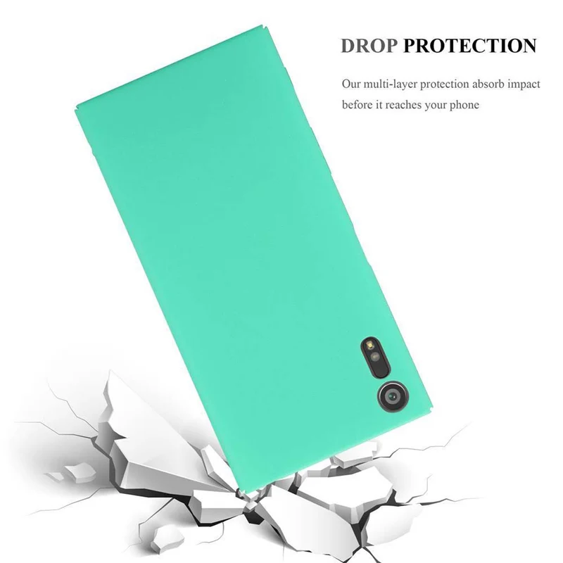 Cadorabo Hülle kompatibel mit Sony Xperia XZ / XZs Hard Case Schutzhülle in Frosted Optik gegen Kratzer und Stöße
