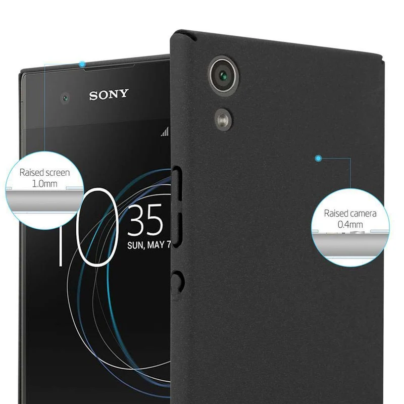 Cadorabo Hülle kompatibel mit Sony Xperia XA1 Hard Case Schutzhülle in Frosted Optik gegen Kratzer und Stöße