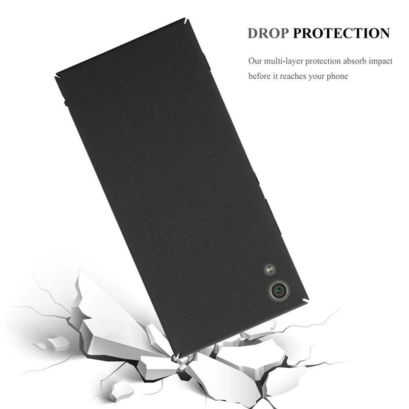 Cadorabo Hülle kompatibel mit Sony Xperia XA1 Hard Case Schutzhülle in Frosted Optik gegen Kratzer und Stöße