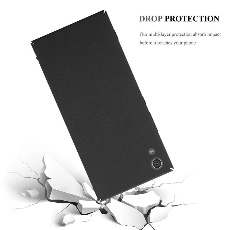 Cadorabo Hülle kompatibel mit Sony Xperia XA1 Hard Case Schutzhülle in Frosted Optik gegen Kratzer und Stöße