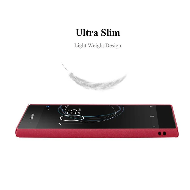 Cadorabo Hülle kompatibel mit Sony Xperia XA1 Hard Case Schutzhülle in Frosted Optik gegen Kratzer und Stöße