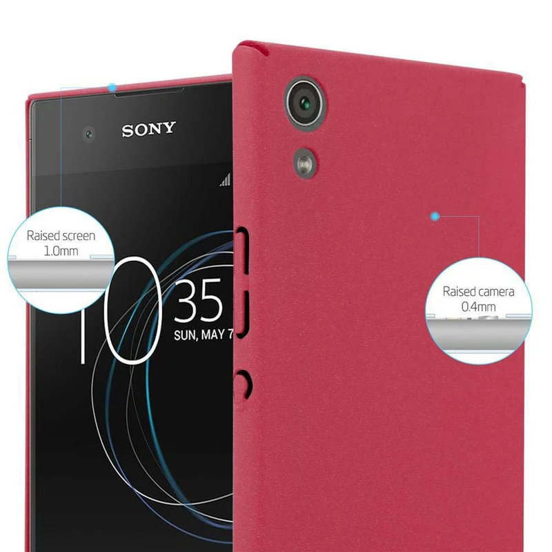 Cadorabo Hülle kompatibel mit Sony Xperia XA1 Hard Case Schutzhülle in Frosted Optik gegen Kratzer und Stöße