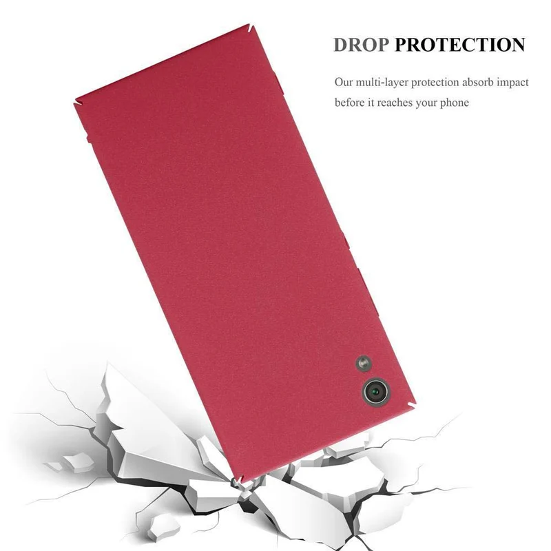 Cadorabo Hülle kompatibel mit Sony Xperia XA1 Hard Case Schutzhülle in Frosted Optik gegen Kratzer und Stöße