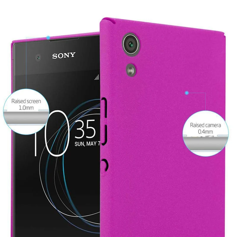 Cadorabo Hülle kompatibel mit Sony Xperia XA1 Hard Case Schutzhülle in Frosted Optik gegen Kratzer und Stöße