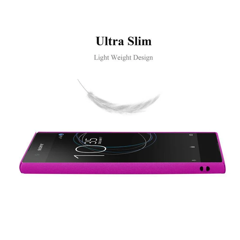 Cadorabo Hülle kompatibel mit Sony Xperia XA1 Hard Case Schutzhülle in Frosted Optik gegen Kratzer und Stöße