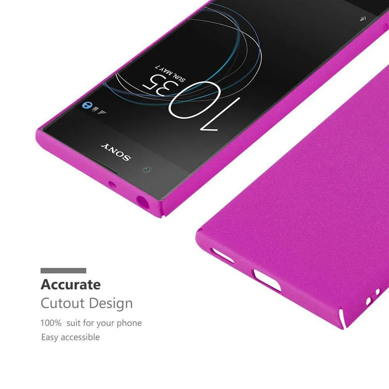 Cadorabo Hülle kompatibel mit Sony Xperia XA1 Hard Case Schutzhülle in Frosted Optik gegen Kratzer und Stöße
