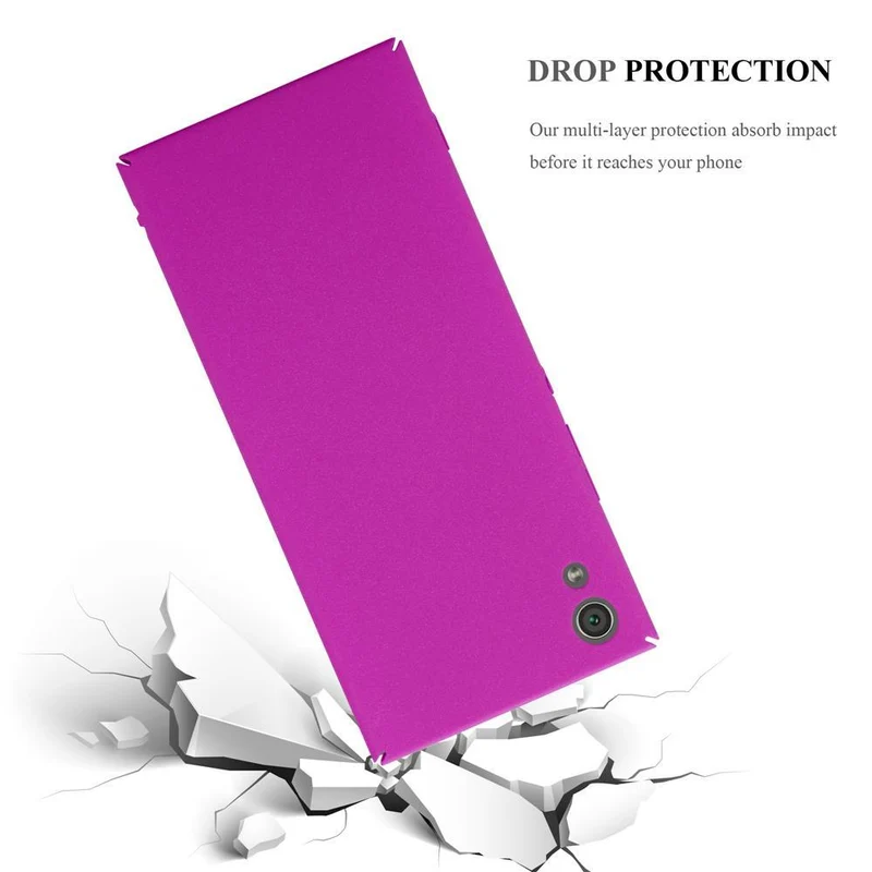 Cadorabo Hülle kompatibel mit Sony Xperia XA1 Hard Case Schutzhülle in Frosted Optik gegen Kratzer und Stöße