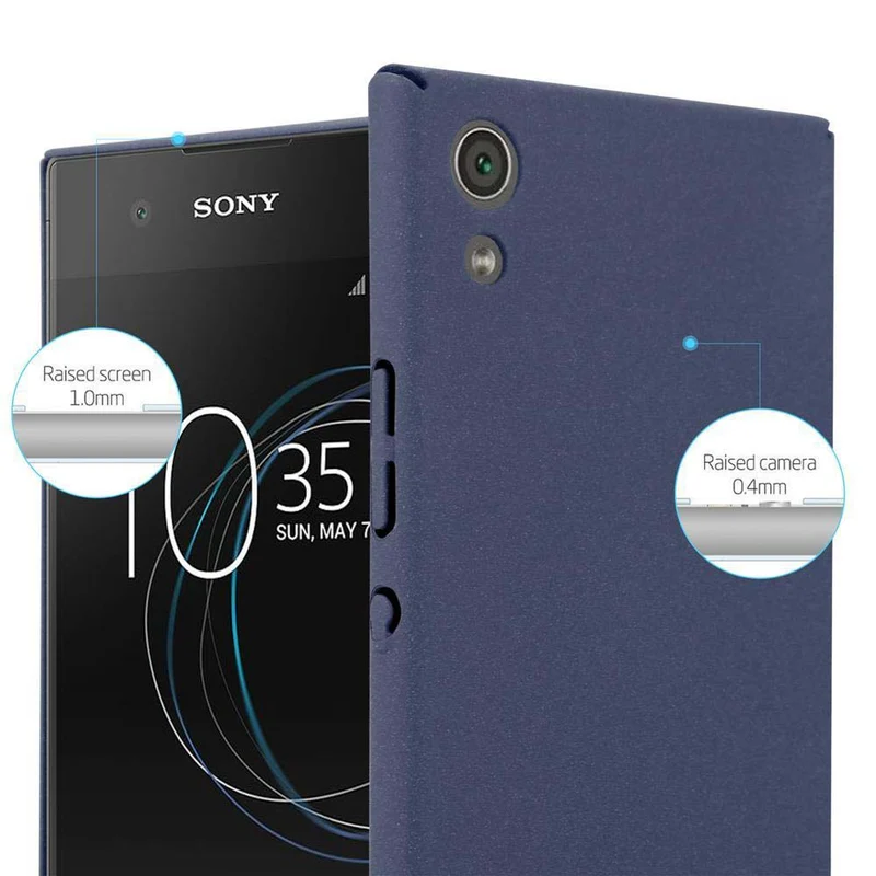Cadorabo Hülle kompatibel mit Sony Xperia XA1 Hard Case Schutzhülle in Frosted Optik gegen Kratzer und Stöße