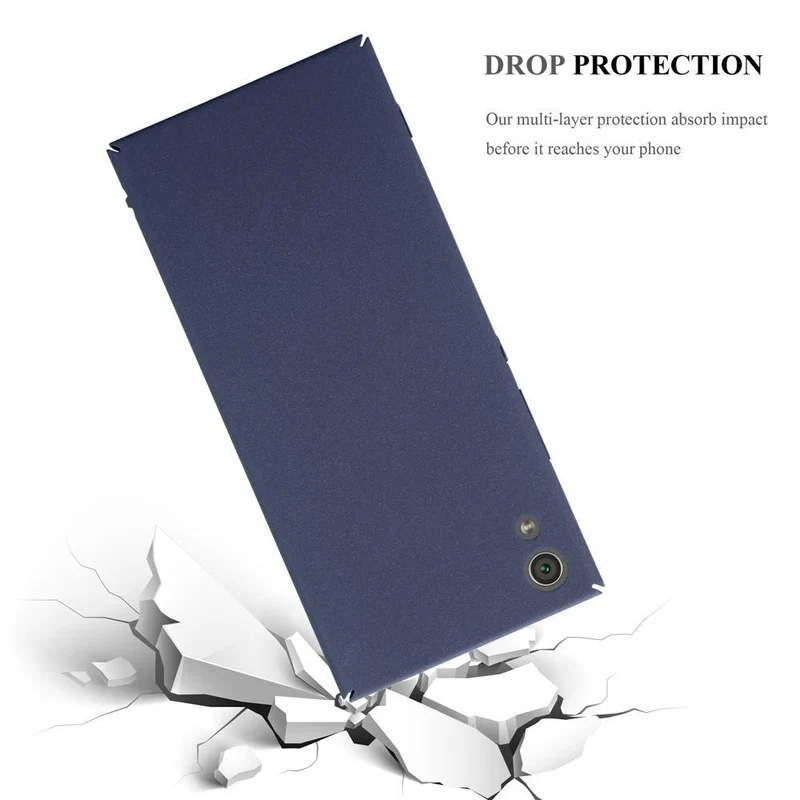 Cadorabo Hülle kompatibel mit Sony Xperia XA1 Hard Case Schutzhülle in Frosted Optik gegen Kratzer und Stöße