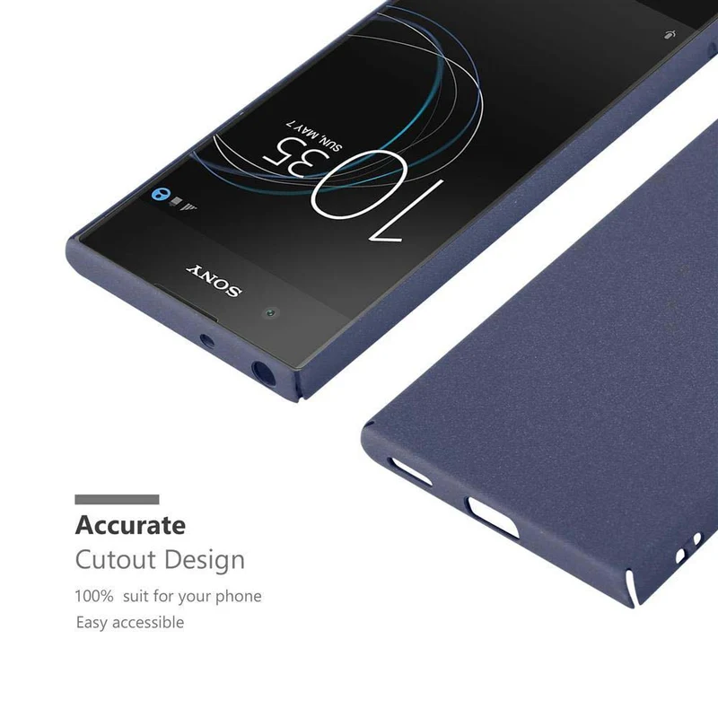 Cadorabo Hülle kompatibel mit Sony Xperia XA1 Hard Case Schutzhülle in Frosted Optik gegen Kratzer und Stöße