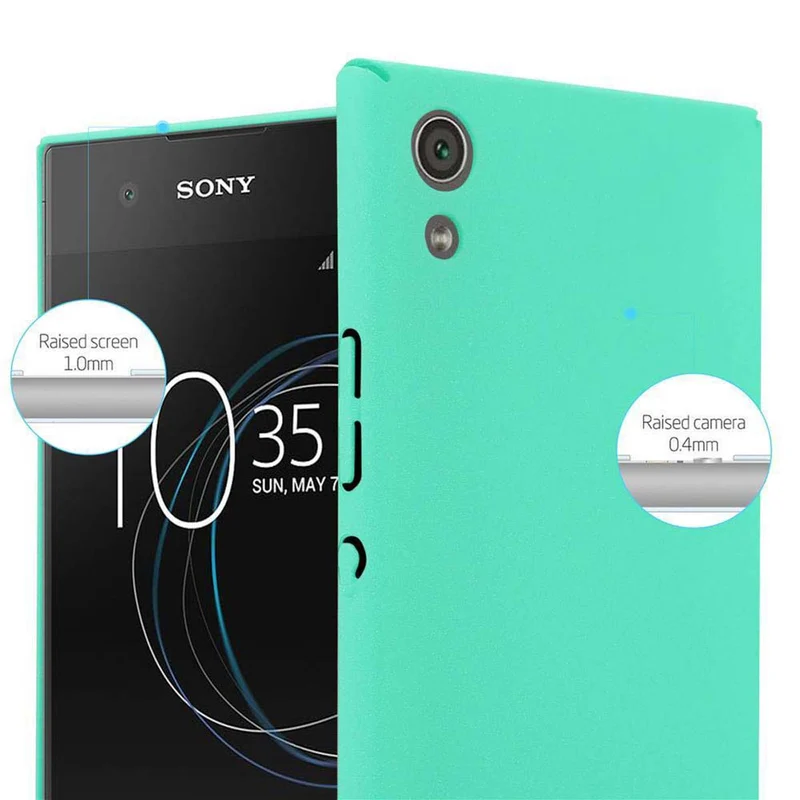 Cadorabo Hülle kompatibel mit Sony Xperia XA1 Hard Case Schutzhülle in Frosted Optik gegen Kratzer und Stöße