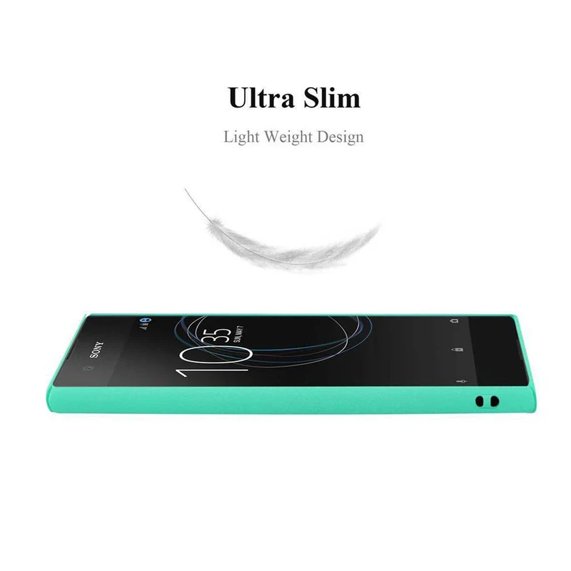 Cadorabo Hülle kompatibel mit Sony Xperia XA1 Hard Case Schutzhülle in Frosted Optik gegen Kratzer und Stöße