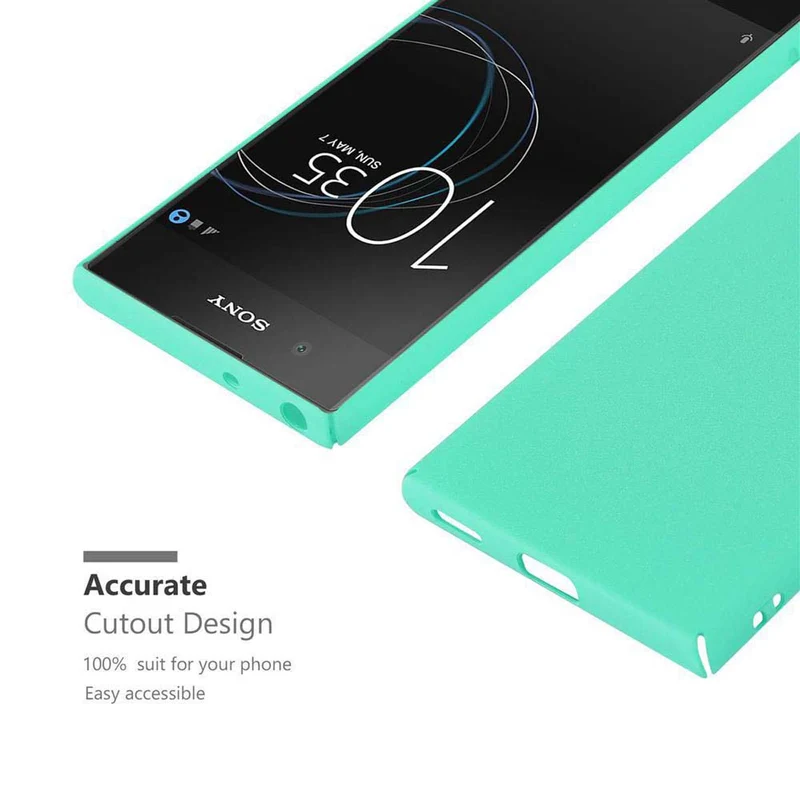 Cadorabo Hülle kompatibel mit Sony Xperia XA1 Hard Case Schutzhülle in Frosted Optik gegen Kratzer und Stöße