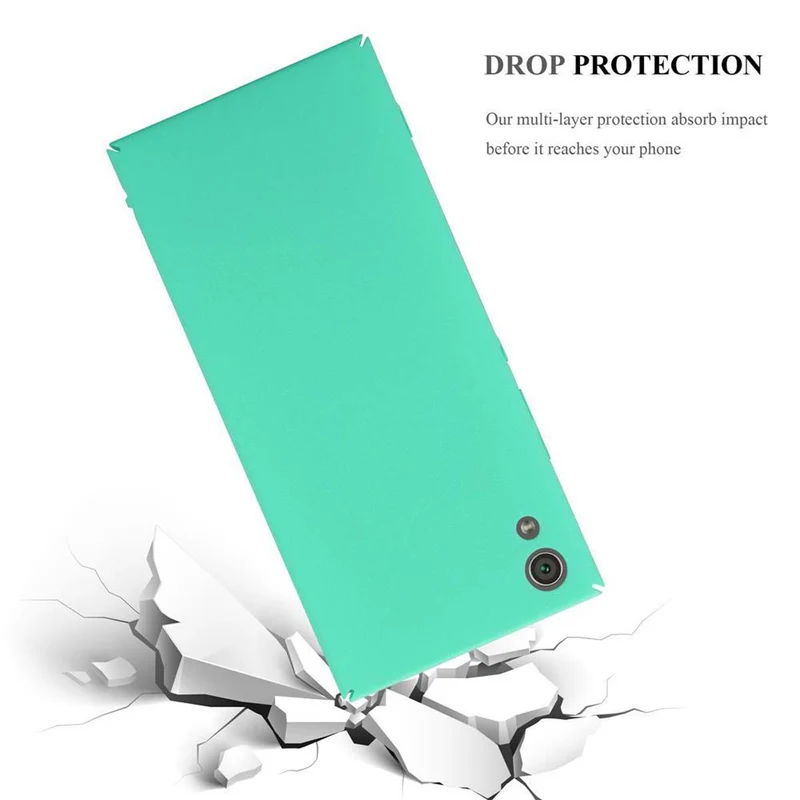 Cadorabo Hülle kompatibel mit Sony Xperia XA1 Hard Case Schutzhülle in Frosted Optik gegen Kratzer und Stöße
