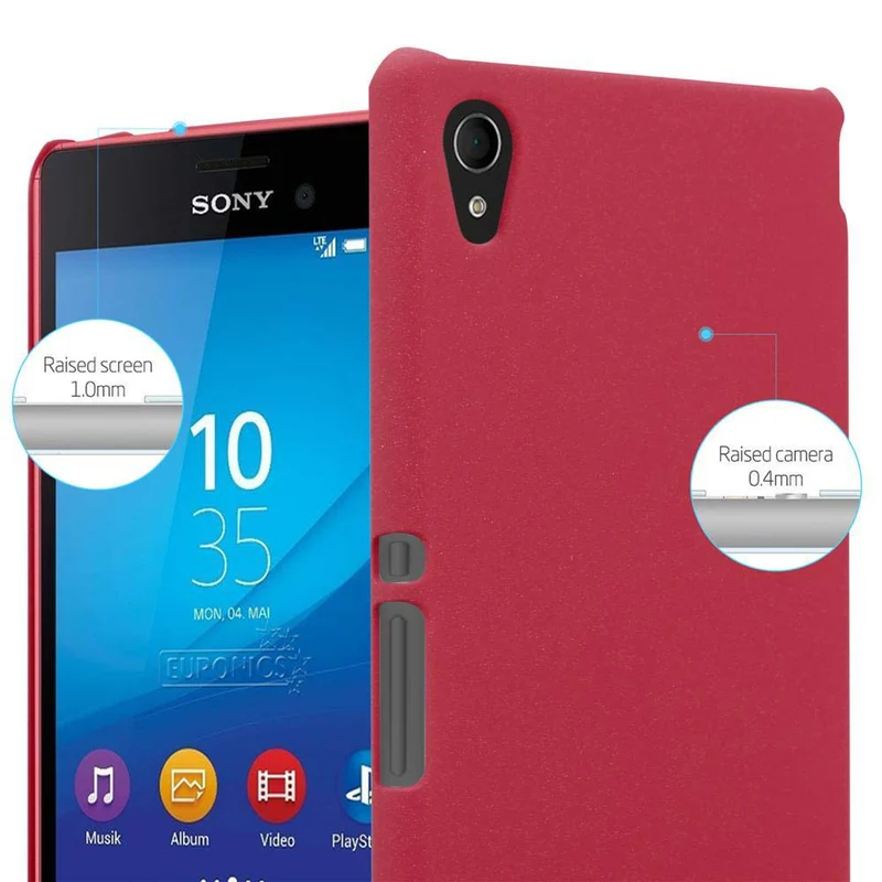 Cadorabo Hülle kompatibel mit Sony Xperia M4 AQUA Hard Case Schutzhülle in Frosted Optik gegen Kratzer und Stöße