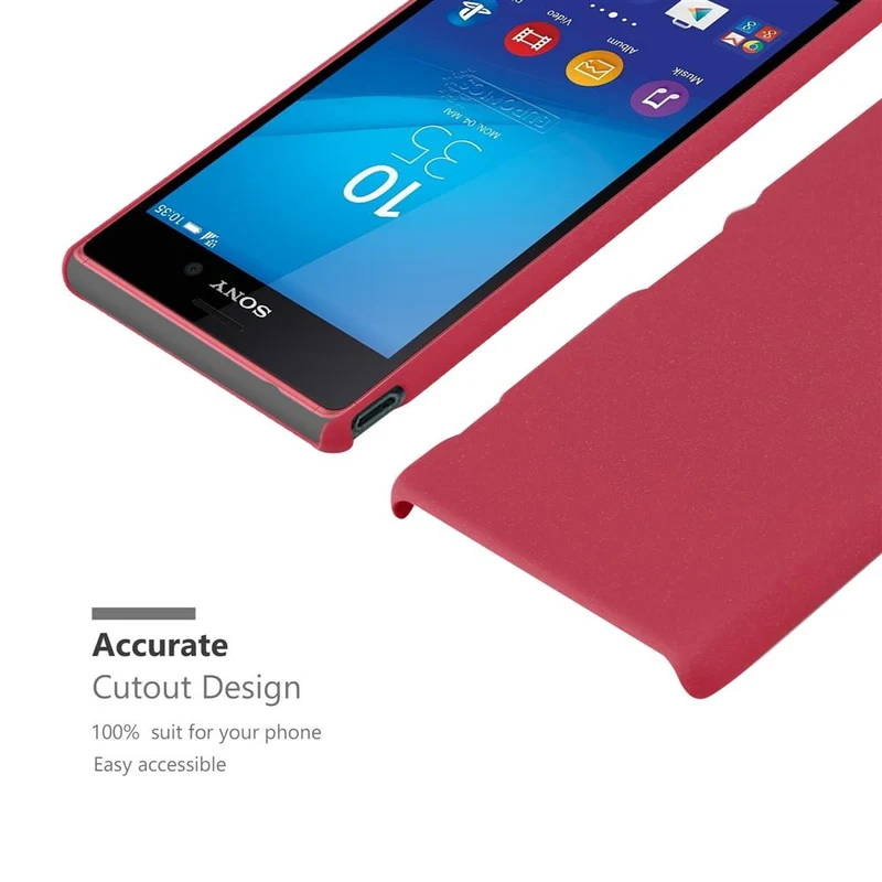 Cadorabo Hülle kompatibel mit Sony Xperia M4 AQUA Hard Case Schutzhülle in Frosted Optik gegen Kratzer und Stöße