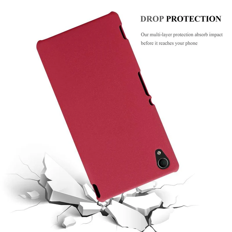 Cadorabo Hülle kompatibel mit Sony Xperia M4 AQUA Hard Case Schutzhülle in Frosted Optik gegen Kratzer und Stöße