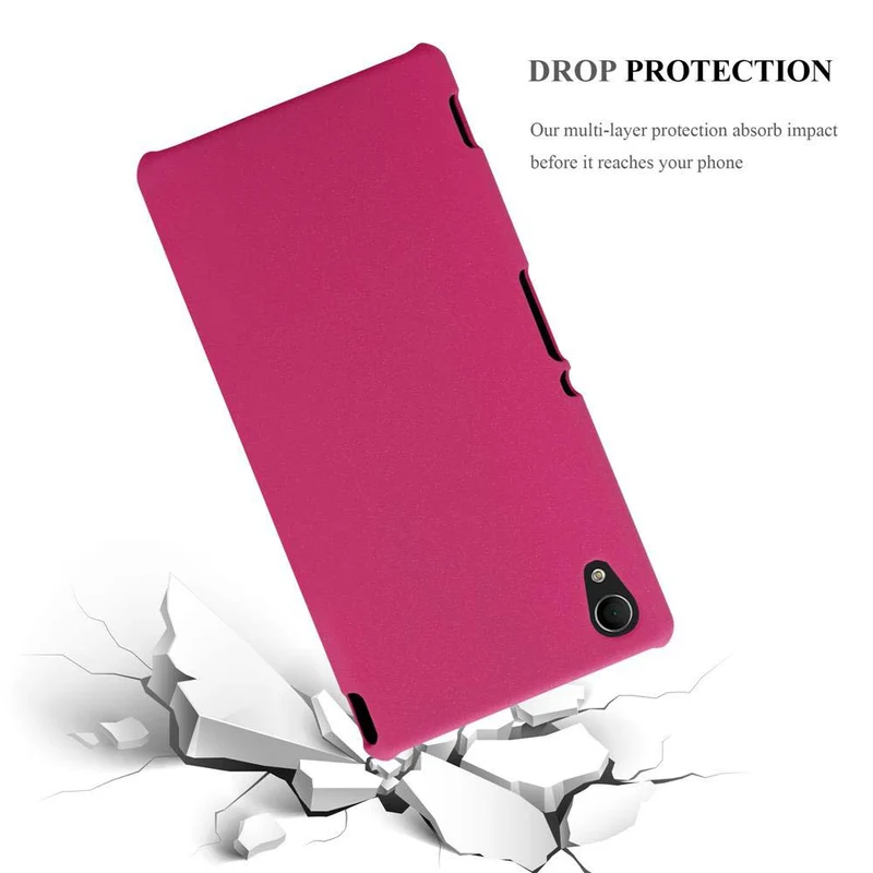 Cadorabo Hülle kompatibel mit Sony Xperia M4 AQUA Hard Case Schutzhülle in Frosted Optik gegen Kratzer und Stöße