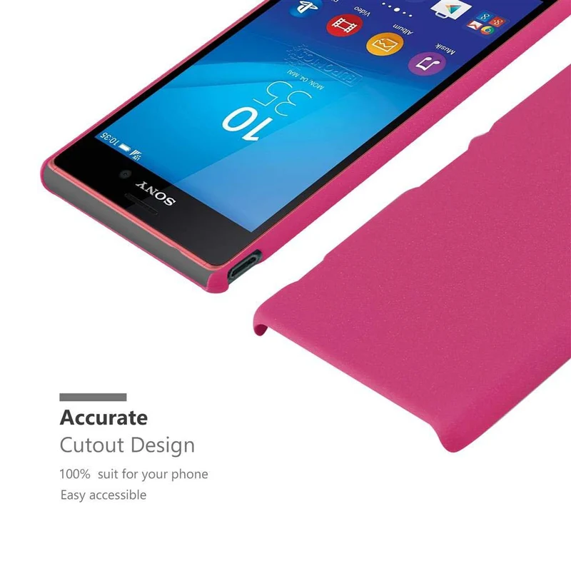 Cadorabo Hülle kompatibel mit Sony Xperia M4 AQUA Hard Case Schutzhülle in Frosted Optik gegen Kratzer und Stöße