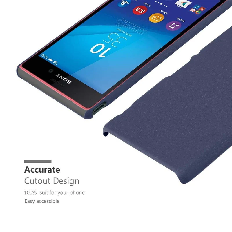 Cadorabo Hülle kompatibel mit Sony Xperia M4 AQUA Hard Case Schutzhülle in Frosted Optik gegen Kratzer und Stöße