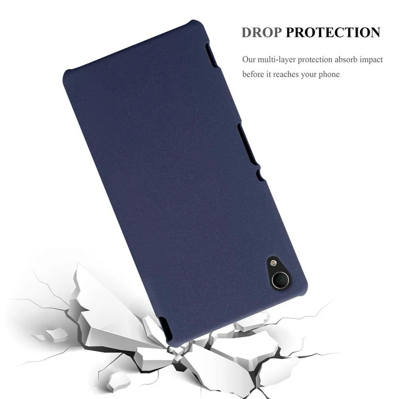 Cadorabo Hülle kompatibel mit Sony Xperia M4 AQUA Hard Case Schutzhülle in Frosted Optik gegen Kratzer und Stöße