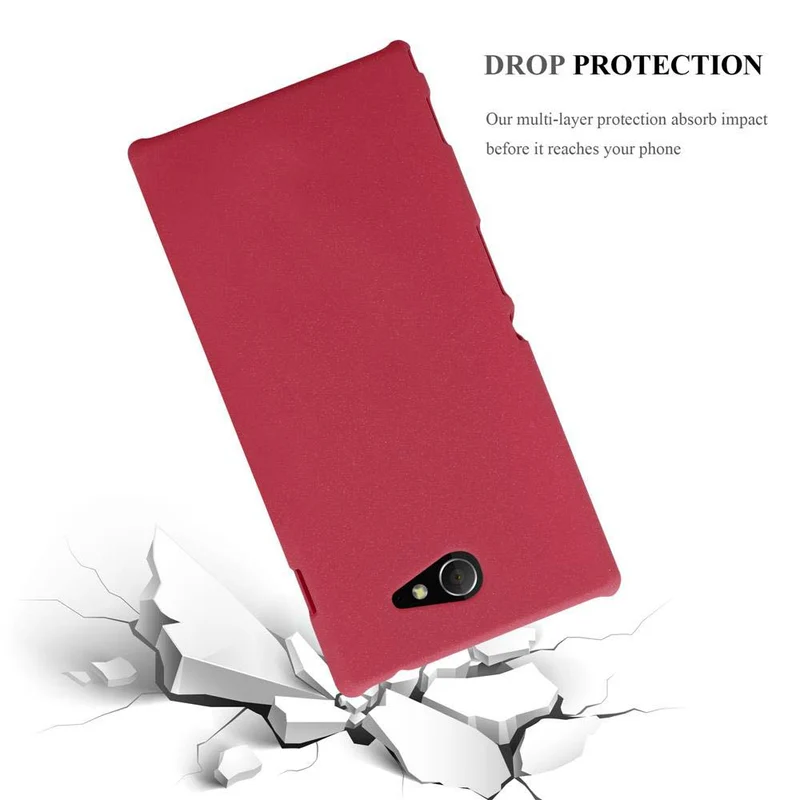 Cadorabo Hülle kompatibel mit Sony Xperia M2 / M2 AQUA Hard Case Schutzhülle in Frosted Optik gegen Kratzer und Stöße