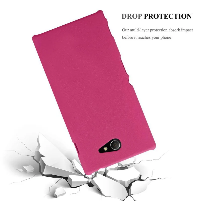 Cadorabo Hülle kompatibel mit Sony Xperia M2 / M2 AQUA Hard Case Schutzhülle in Frosted Optik gegen Kratzer und Stöße