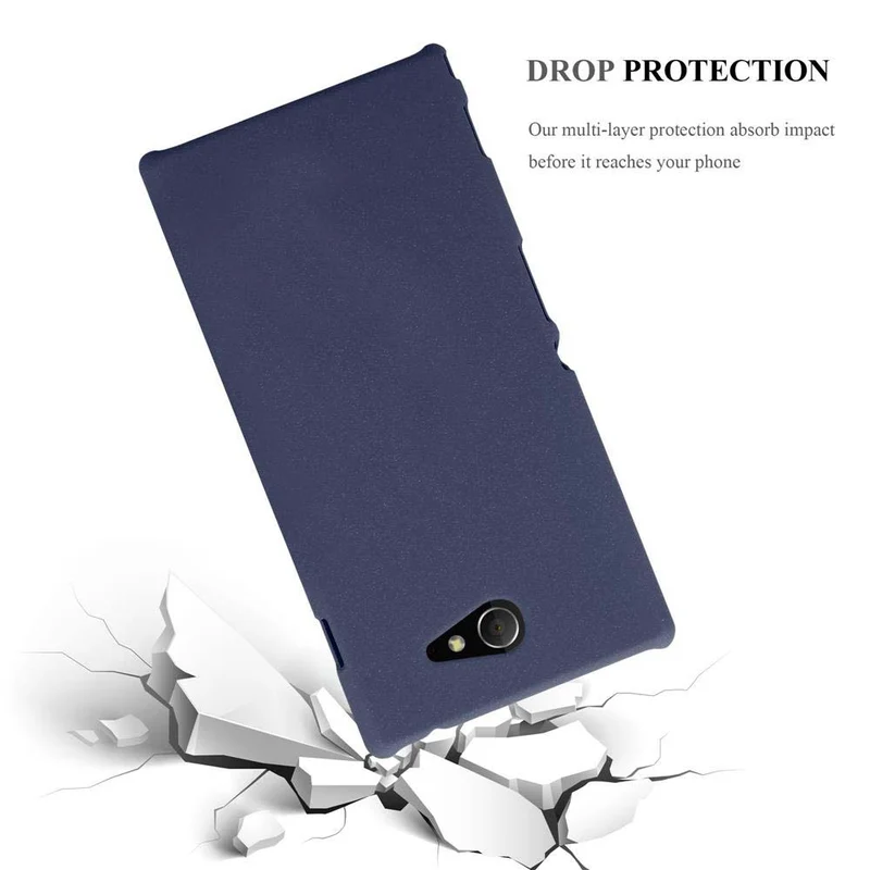 Cadorabo Hülle kompatibel mit Sony Xperia M2 / M2 AQUA Hard Case Schutzhülle in Frosted Optik gegen Kratzer und Stöße
