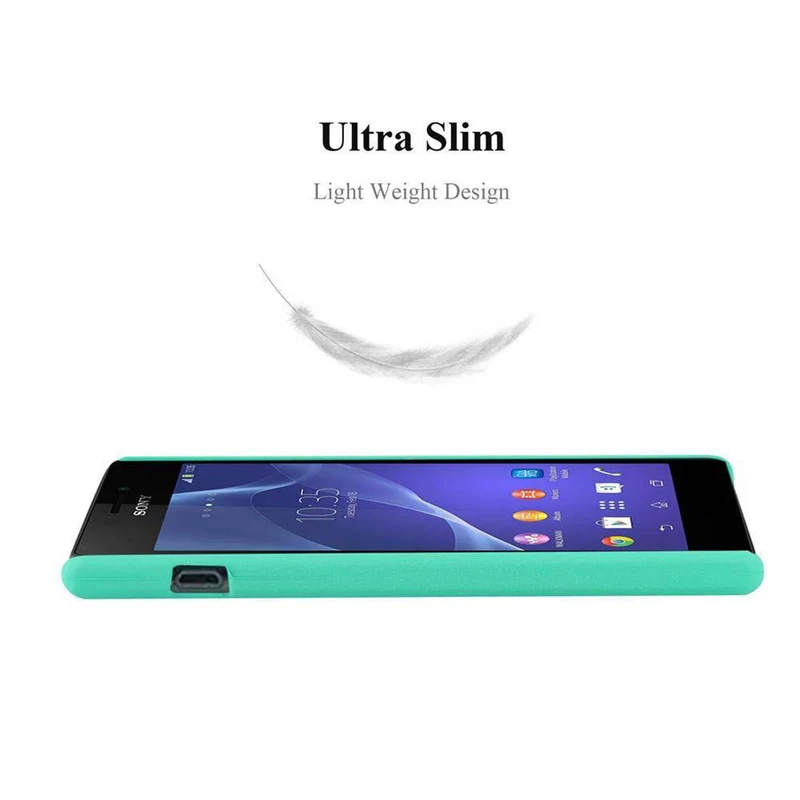Cadorabo Hülle kompatibel mit Sony Xperia M2 / M2 AQUA Hard Case Schutzhülle in Frosted Optik gegen Kratzer und Stöße