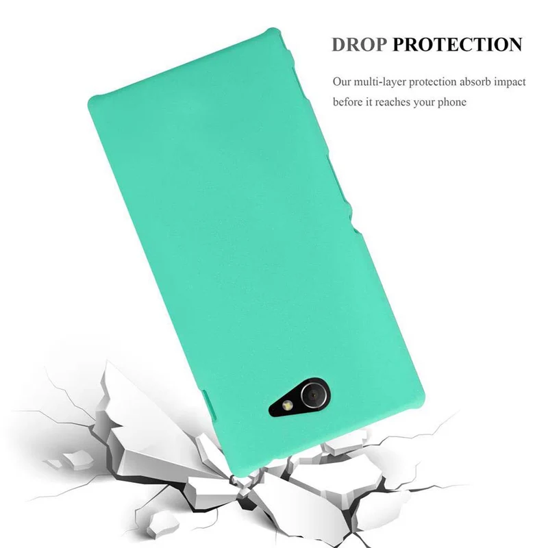 Cadorabo Hülle kompatibel mit Sony Xperia M2 / M2 AQUA Hard Case Schutzhülle in Frosted Optik gegen Kratzer und Stöße
