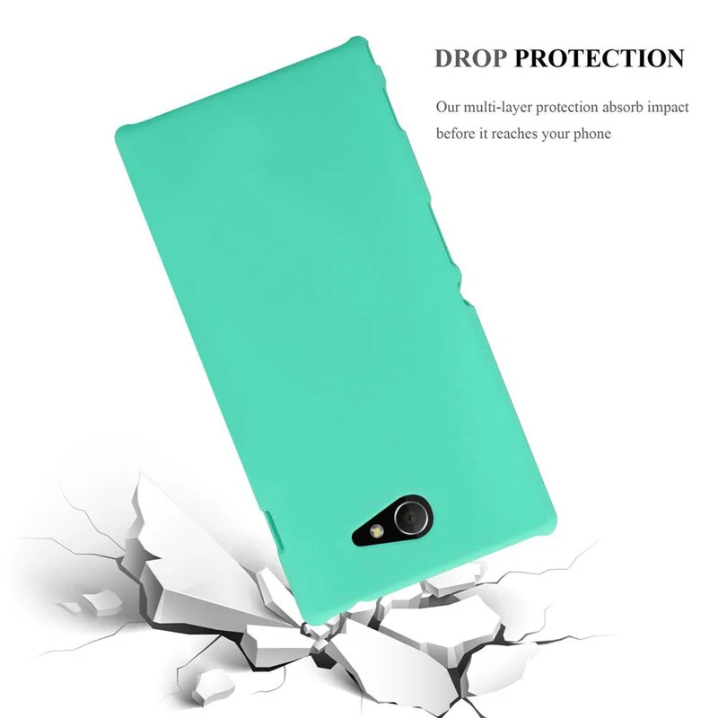 Cadorabo Hülle kompatibel mit Sony Xperia M2 / M2 AQUA Hard Case Schutzhülle in Frosted Optik gegen Kratzer und Stöße