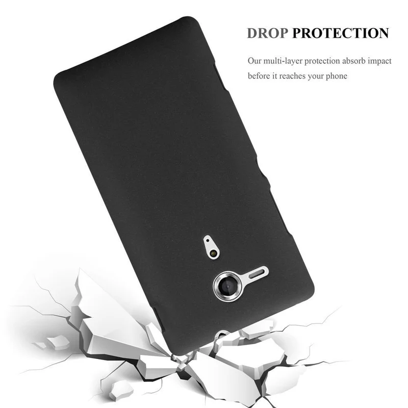 Cadorabo Hülle kompatibel mit Sony Xperia SP Hard Case Schutzhülle in Frosted Optik gegen Kratzer und Stöße