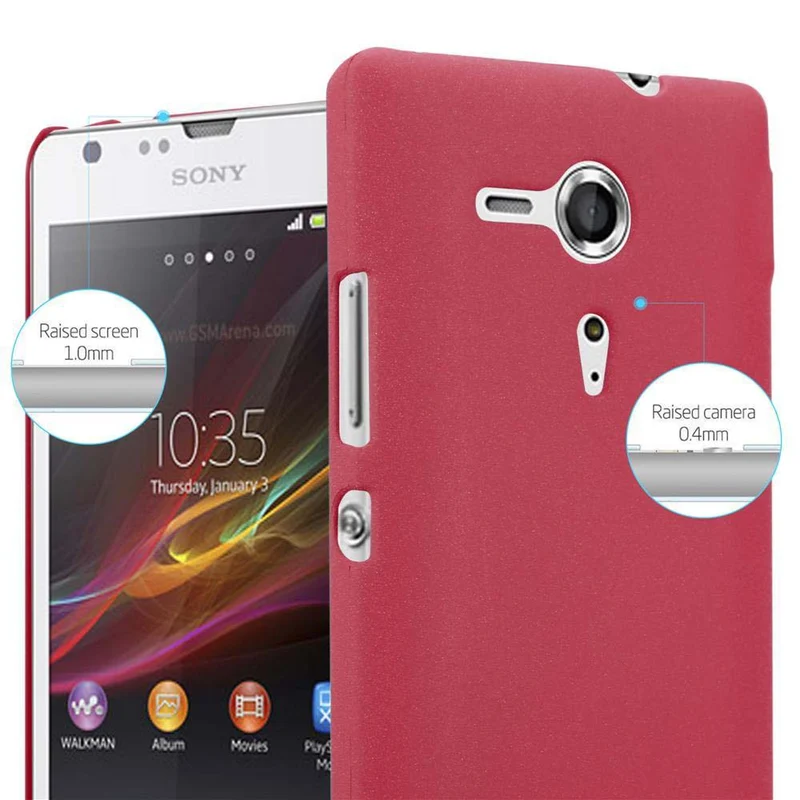 Cadorabo Hülle kompatibel mit Sony Xperia SP Hard Case Schutzhülle in Frosted Optik gegen Kratzer und Stöße