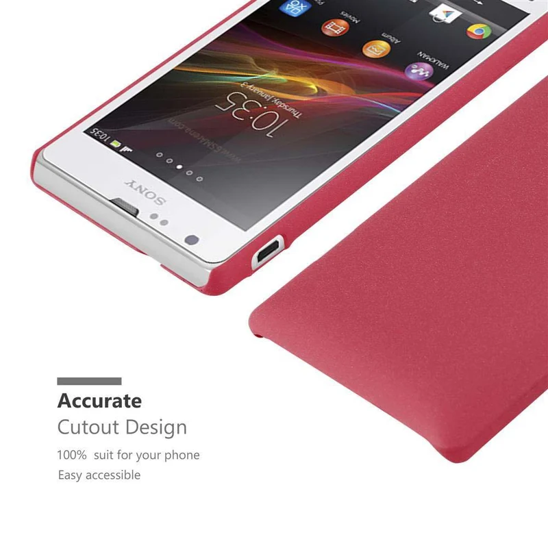 Cadorabo Hülle kompatibel mit Sony Xperia SP Hard Case Schutzhülle in Frosted Optik gegen Kratzer und Stöße
