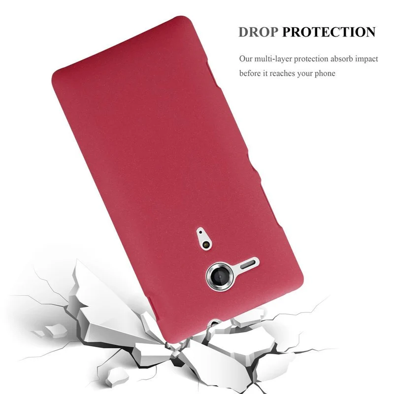 Cadorabo Hülle kompatibel mit Sony Xperia SP Hard Case Schutzhülle in Frosted Optik gegen Kratzer und Stöße