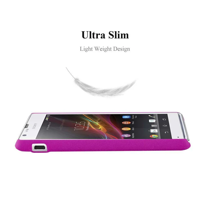 Cadorabo Hülle kompatibel mit Sony Xperia SP Hard Case Schutzhülle in Frosted Optik gegen Kratzer und Stöße