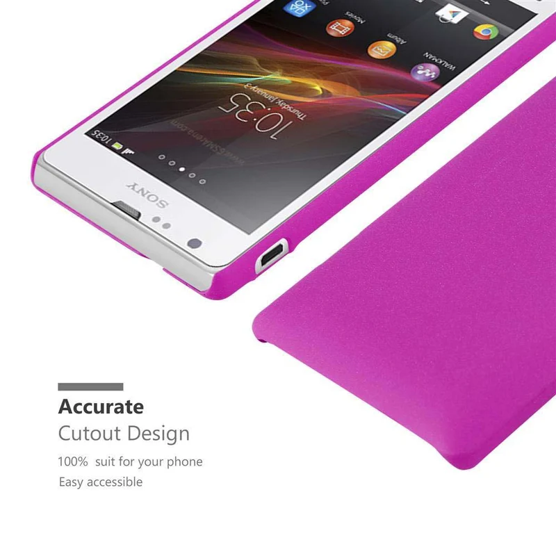 Cadorabo Hülle kompatibel mit Sony Xperia SP Hard Case Schutzhülle in Frosted Optik gegen Kratzer und Stöße