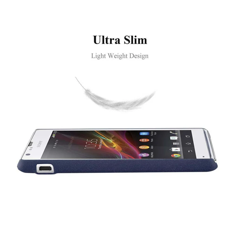 Cadorabo Hülle kompatibel mit Sony Xperia SP Hard Case Schutzhülle in Frosted Optik gegen Kratzer und Stöße